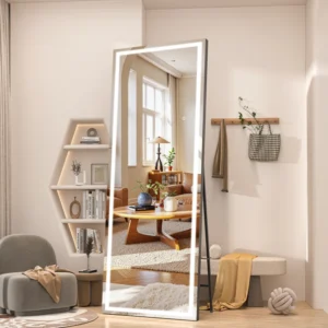 Ivy Bronx LED Bathroom Mirror with Lights – Tempered Glass, Anti-Fog